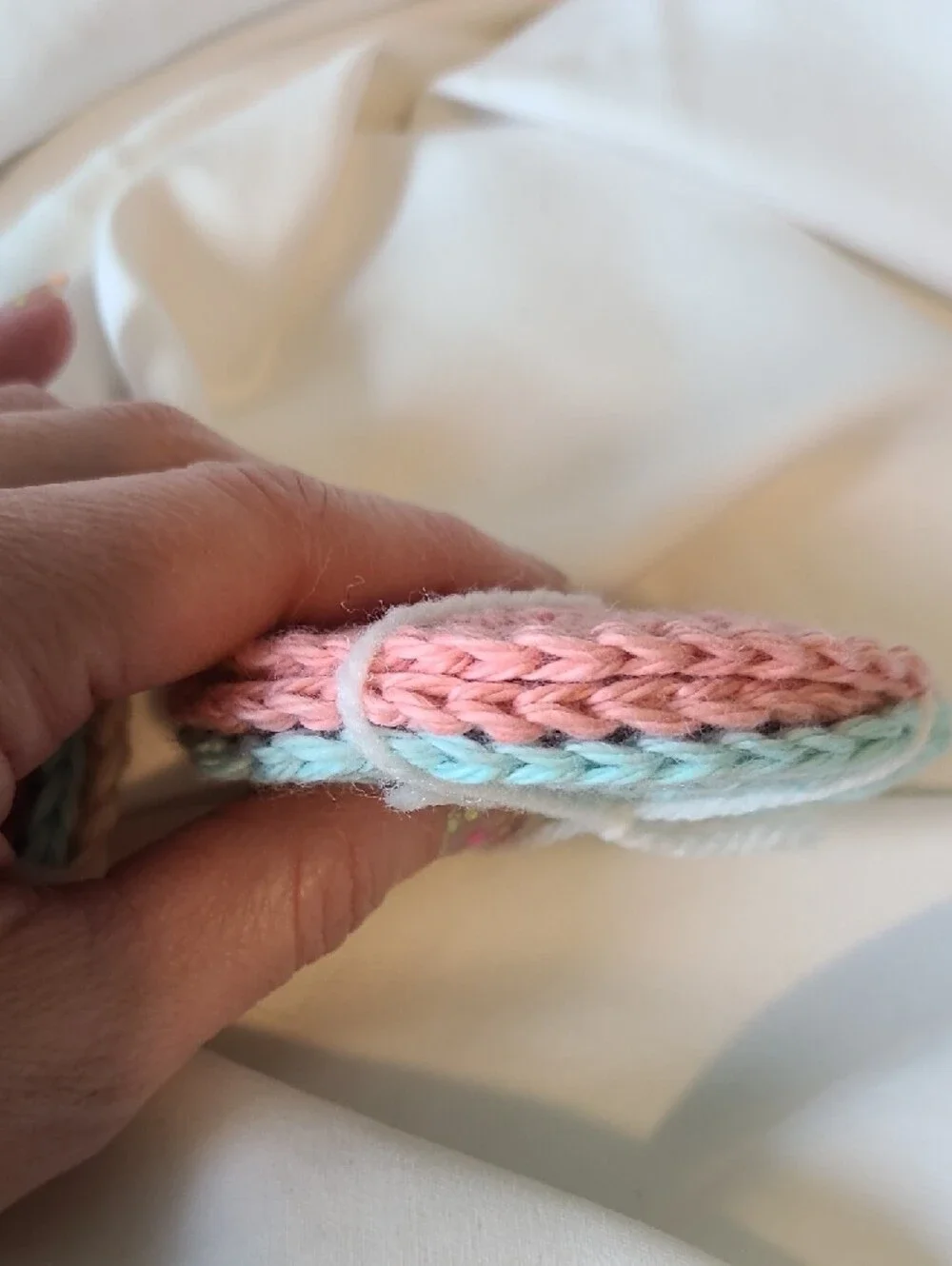 Handmade Crocheted Face Scrubbies Set Of 9 - Pastel Mix By Grey Dove Creations